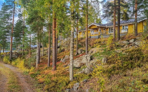 Unnukkamaja: Villetta, Casa, Casa, Edifici Giardino, Raccordo, Log Cabin, Agriturismo, Estate, Capannone, Cortile