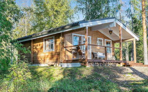 Lahdenpohja, Vaikon Loma 7: Legna, Villetta, Casa, Casa, Area Rurale, Tetto, Raccordo, Log Cabin, Portico, Edifici Giardino