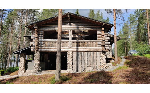 Puuhamaa: Villetta, Casa, Casa, Edifici Giardino, Raccordo, Log Cabin, Agriturismo, Estate, Capannone, Cortile