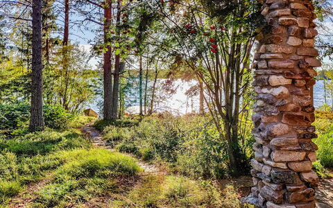 Puuhamaa: Villetta, Casa, Casa, Edifici Giardino, Raccordo, Log Cabin, Agriturismo, Estate, Capannone, Cortile