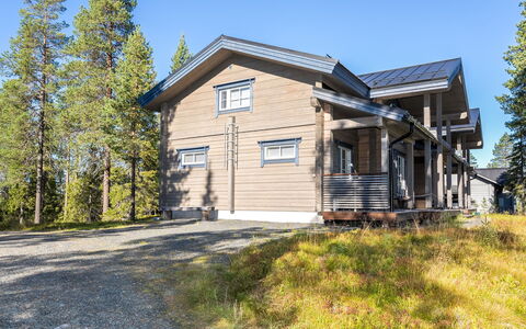 Rukan Villa Lux a: Neve, Legna, Inverno, Villetta, Casa, Tetto, Casa, Congelamento, Log Cabin, Ramoscello