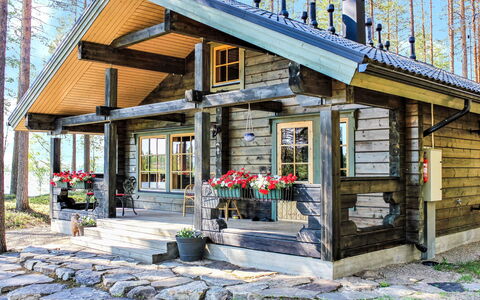 Hamppulahti: Villetta, Casa, Casa, Edifici Giardino, Raccordo, Log Cabin, Agriturismo, Estate, Capannone, Cortile
