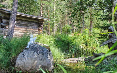 Hamppulahti: Villetta, Casa, Casa, Edifici Giardino, Raccordo, Log Cabin, Agriturismo, Estate, Capannone, Cortile