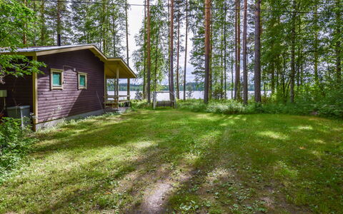 Leppäranta: Villetta, Lotto, Woodland, Foresta, Edifici Giardino, Log Cabin, Capannone, Cortile, Landscaping