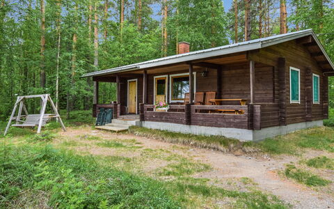 Mäntyranta: Legna, Villetta, Log Cabin, Foresta, Capannone, Edifici Giardino, Larice, Woodland, Color Legno