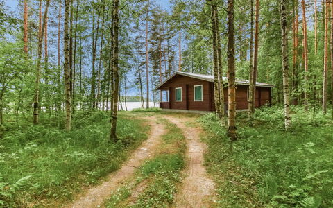 Mäntyranta: Legna, Villetta, Log Cabin, Foresta, Capannone, Edifici Giardino, Larice, Woodland, Color Legno