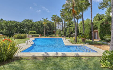 Altos de la Quinta: Pianta, Cielo, Acqua, Piscina, Albero, Tempo Libero, Arecales, Zona Residenziale, Paesaggio, Erba