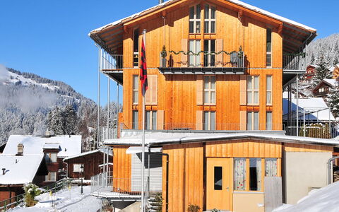 Schweizerheim Apt.5: Inverno, Proprietà, Neve, Casa, Costruzione, Immobiliare, Casa, Architettura, Hill Station, Cielo