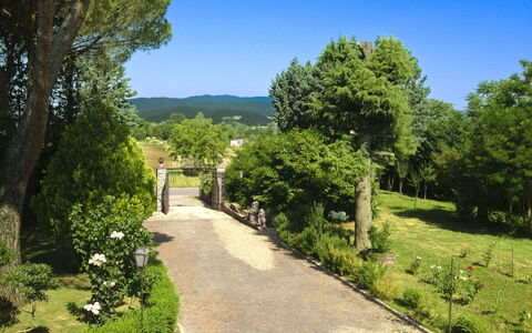 Villa Quattro Mori: Giardino, Prato, Landscaping, Shade, Mobili Da Esterno, Parco, Hacienda, Estate, Cortile, Eco Hotel
