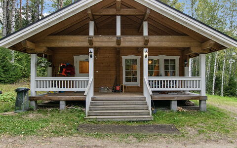 Mökki Mikkola: Villetta, Casa, Casa, Edifici Giardino, Raccordo, Log Cabin, Agriturismo, Estate, Capannone, Cortile
