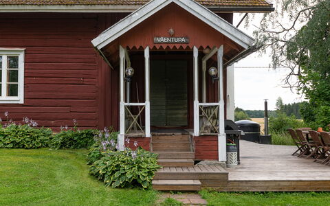 Virtaan Väentupa: Villetta, Casa, Casa, Edifici Giardino, Raccordo, Log Cabin, Agriturismo, Estate, Capannone, Cortile