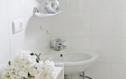 Le Clos des Sapins: Bagno, Bianca, Piastrella, Rubinetto, Parete, Camera, Proprietà, Ceramica, Bagno Accessorio, Idraulico Fixture