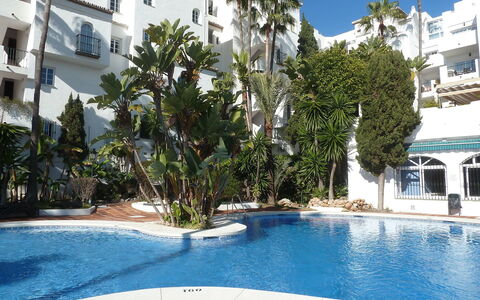 Benalmádena Costa 121: Piscina, Proprietà, Ricorrere, Costruzione, Immobiliare, Appartamento, Cittadina, Vacanza, Casa, Palma