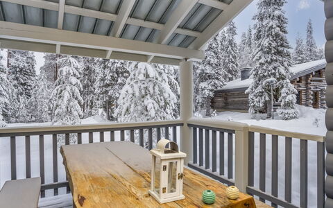 Kaukonraitti 4 C 2: Legna, Inverno, Neve, Portico, Casa, Villetta, Congelamento, Deck, Latifoglie, Plank