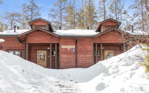 Katajarinne B: Neve, Legna, Inverno, Villetta, Casa, Tetto, Casa, Congelamento, Log Cabin, Ramoscello