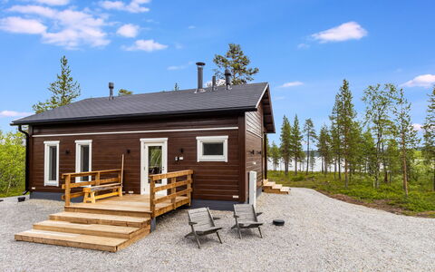 Villa Goskanjavri: Legna, Casa, Villetta, Raccordo, Latifoglie, Log Cabin, Plank, Legname, Larice, Deck