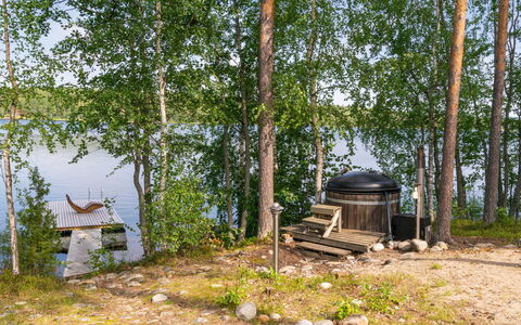 Hot Pool Cottage Ainu: Villetta, Casa, Casa, Edifici Giardino, Raccordo, Log Cabin, Agriturismo, Estate, Capannone, Cortile