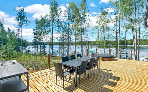 Villa Sipilä: Legna, Villetta, Log Cabin, Foresta, Capannone, Edifici Giardino, Larice, Woodland, Color Legno
