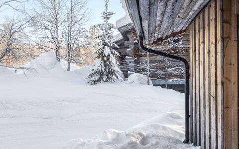 Nousujohde C1: Neve, Legna, Inverno, Villetta, Casa, Tetto, Casa, Congelamento, Log Cabin, Ramoscello