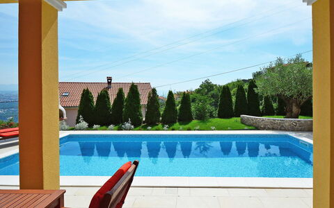 Villa Olea: Proprietà, Parete, Casa, Azzurro, Immobiliare, Shade, Casa, Camera, Piscina, Vacanza
