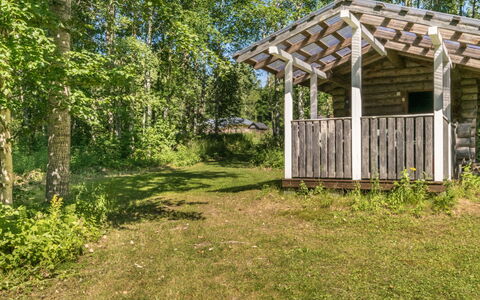 Rauhalinna: Villetta, Casa, Casa, Edifici Giardino, Raccordo, Log Cabin, Agriturismo, Estate, Capannone, Cortile