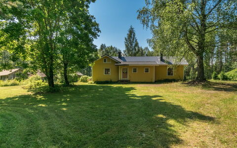 Rauhalinna: Villetta, Casa, Casa, Edifici Giardino, Raccordo, Log Cabin, Agriturismo, Estate, Capannone, Cortile