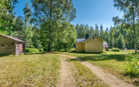 Rauhalinna: Villetta, Casa, Casa, Edifici Giardino, Raccordo, Log Cabin, Agriturismo, Estate, Capannone, Cortile