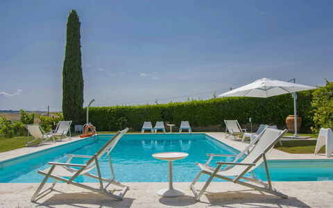 Aurelia: Acqua, Cielo, Pianta, Mobilia, Azzurro, Shade, Mobili Da Esterno, Rettangolo, Lettino, Piscina