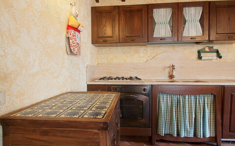 Poggiolo: Controsoffitto, Cabinetry, Cucina, Legna, Interior Design, Cassetto, Pavimentazione, Pavimento, Elettrodomestico Da Cucina, Color Legno