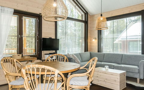 Sointuilevi J 38: Legna, Villetta, Log Cabin, Foresta, Capannone, Edifici Giardino, Larice, Woodland, Color Legno