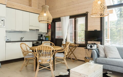 Sointuilevi J 38: Legna, Villetta, Log Cabin, Foresta, Capannone, Edifici Giardino, Larice, Woodland, Color Legno