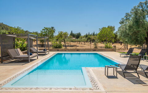 Cas Ciutada: Piscina, Acqua, Mobili Da Esterno, Ricorrere, Mobilia, Lettino, Materiale Composito, Eco Hotel, Shade, Sedia