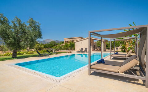 Cas Ciutada: Piscina, Ricorrere, Mobili Da Esterno, Shade, Tropici, Ombrello, Eco Hotel, Struttura Esterna, Terme, Villa