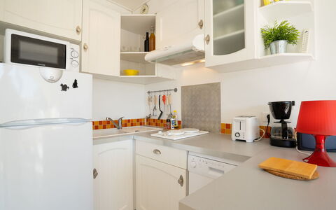 Port Camargue 145: Cabinetry, Mobilia, Controsoffitto, Cucina Stufa, Elettrodomestico Da Cucina, Cucina, Costruzione, Lavello, Pianta, Lavandino Della Cucina