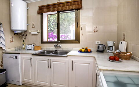 New Antoinette: Lavandino Della Cucina, Cabinetry, Controsoffitto, Lavello, Rubinetto, Cucina, Finestra, Legna, Viola, Interior Design