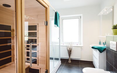 Alloggio:&nbsp;Für Bis zu 4 Personen mit Ir-Sauna 100.29
