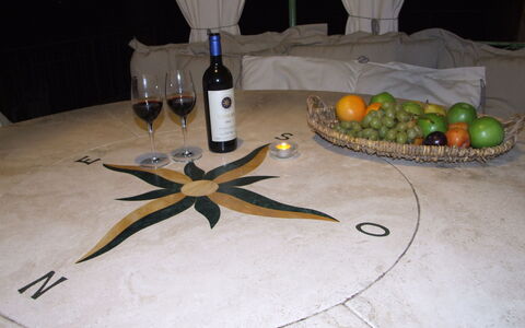 Villa Pineta: Tavolo, Tavola, Flûte, Bicchiere, Stemware, Centrotavola, Cibo