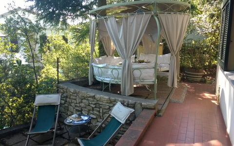 Villa La Quercia: Proprietà, Camera, Immobiliare, Costruzione, Backyard, Struttura Esterna, Tempo Libero, Casa, Portico