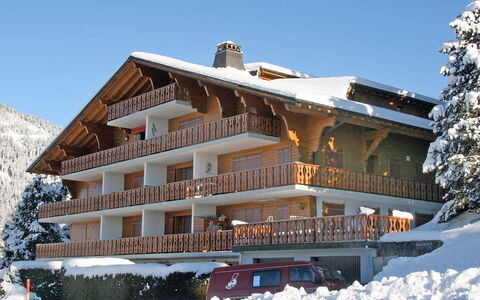 La Haute Cîme 16: Cielo, Neve, Costruzione, Proprietà, Finestra, Montagna, Albero, Casa, Pendenza, Immobiliare
