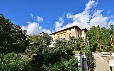 Opatija 134: Nube, Cielo, Costruzione, Pianta, Finestra, Vegetazione, Casa, Albero, Paesaggio Naturale, Quartiere